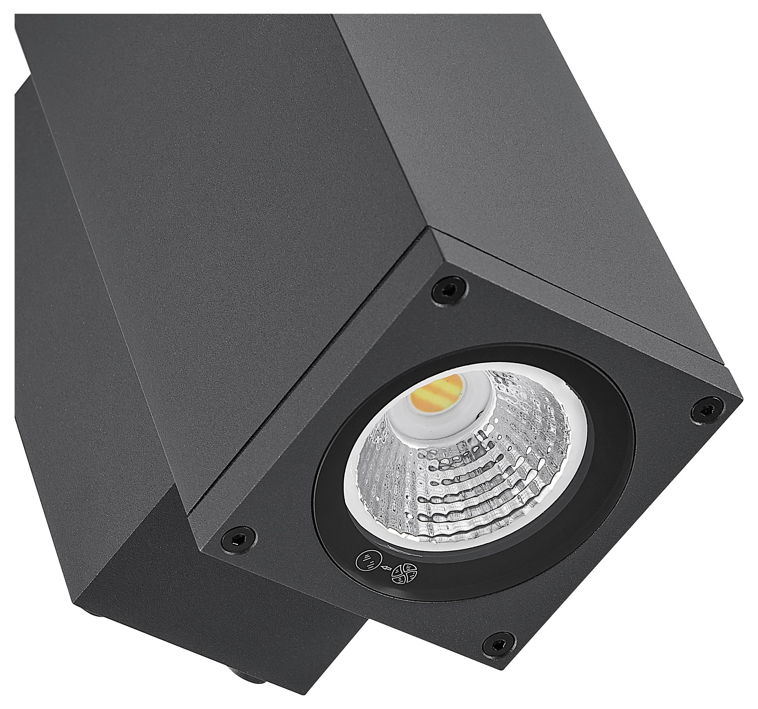 Deko Light ShoreLine Pro Square Up+Down 731209 Wandaufbauleuchte 7.5W LED Graphitgrau (RAL 7024)