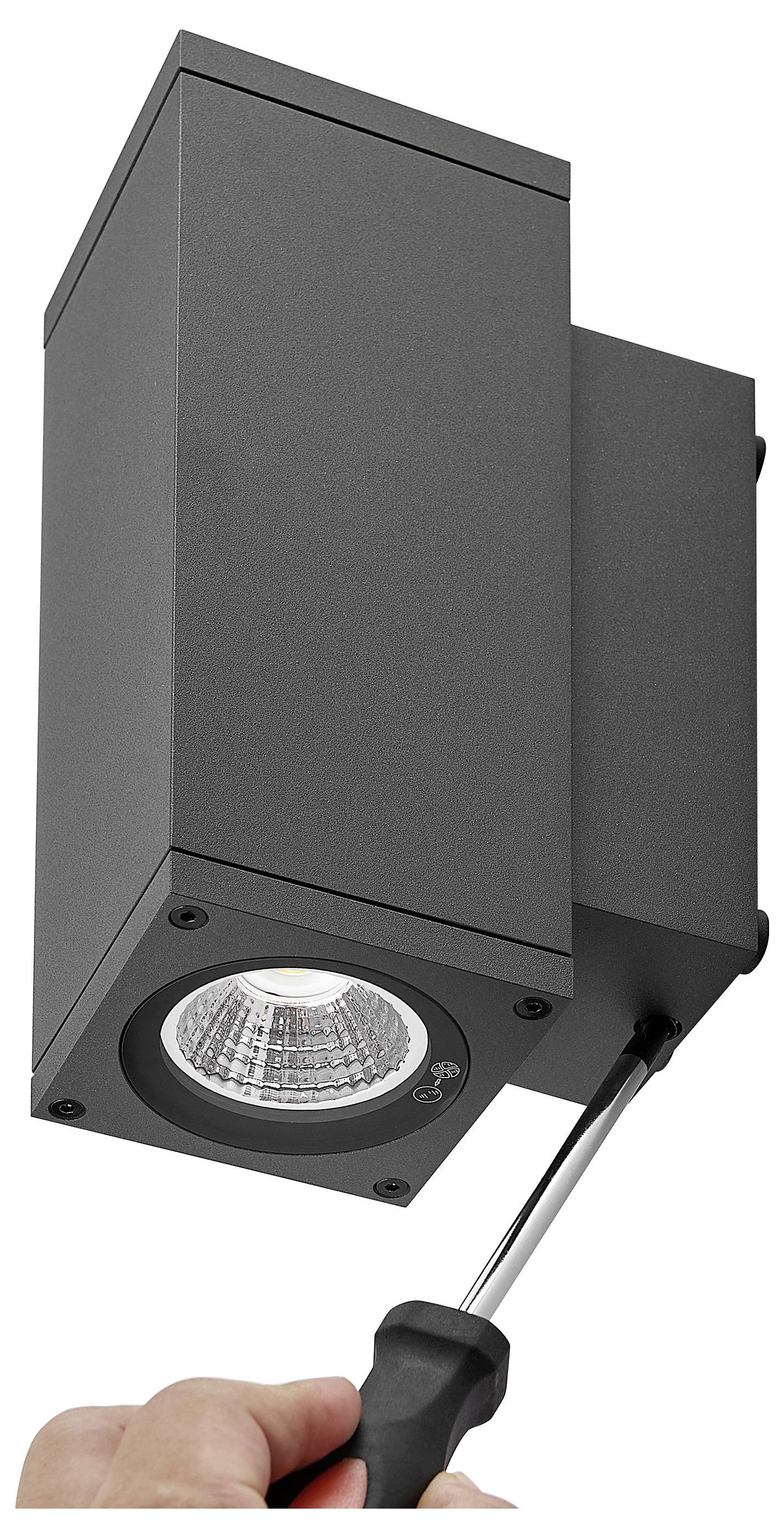 Deko Light ShoreLine Pro Square Up+Down 731209 Wandaufbauleuchte 7.5W LED Graphitgrau (RAL 7024)