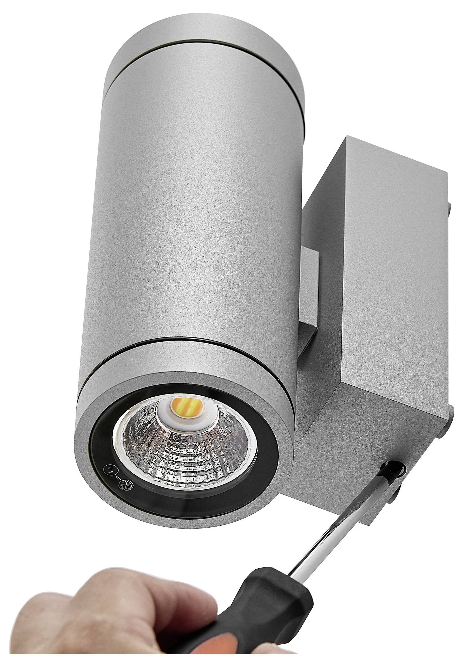 Deko Light ShoreLine Pro Round Up+Down 731220 Wandaufbauleuchte 7.5W LED Verkehrsgrau (RAL 7042)