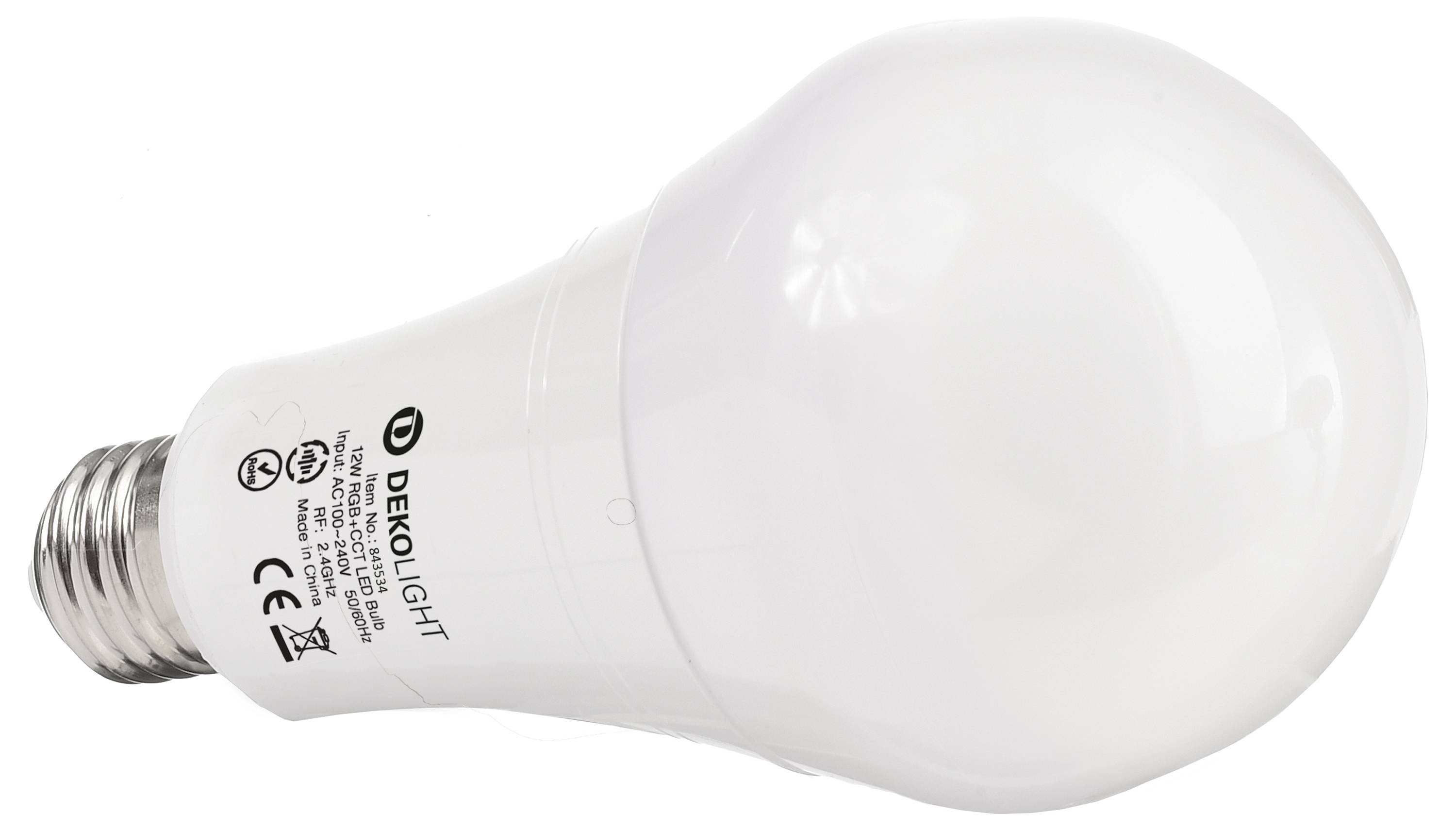 Deko Light 843534 LED EEK F (A - G) E27 12W RGB, Warmweiß, Kaltweiß (Ø x H) 70mm x 147mm 1St.
