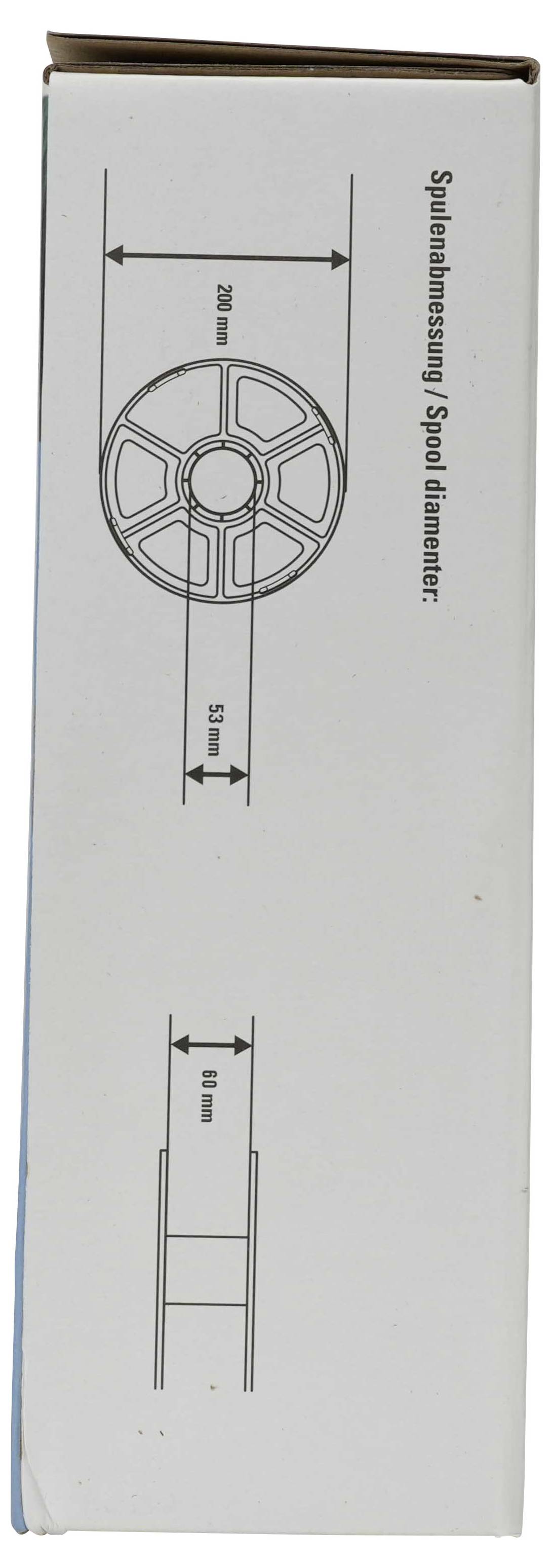 Kastendiagramm mit Sprossenleiter-Abmessungen: „Spulenabmessung / Pooldurchmesser
