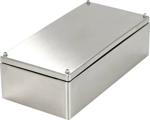 TRU COMPONENTS TC-SSH204012 Klemmenkasten 400 x 200 x 120 Edelstahl Hellgrau 1 St.