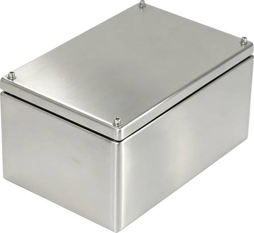 TRU COMPONENTS TC-SSH203015 Klemmenkasten 300 x 200 x 155 Edelstahl Hellgrau 1 St.