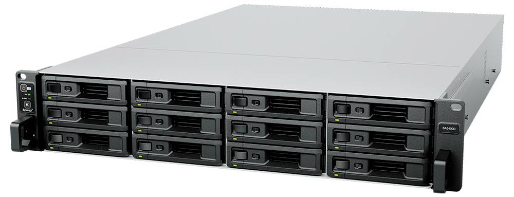 Synology SA3400D - NAS-Server - 12 Schächte - Rack