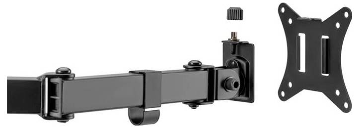 Equip Beamer Decken-/Wandhalterung unive Beamer-Deckenhalterung Deckenhalter, Höhenverstellbar, Ausziehbar, Neigbar, Schwenkbar
