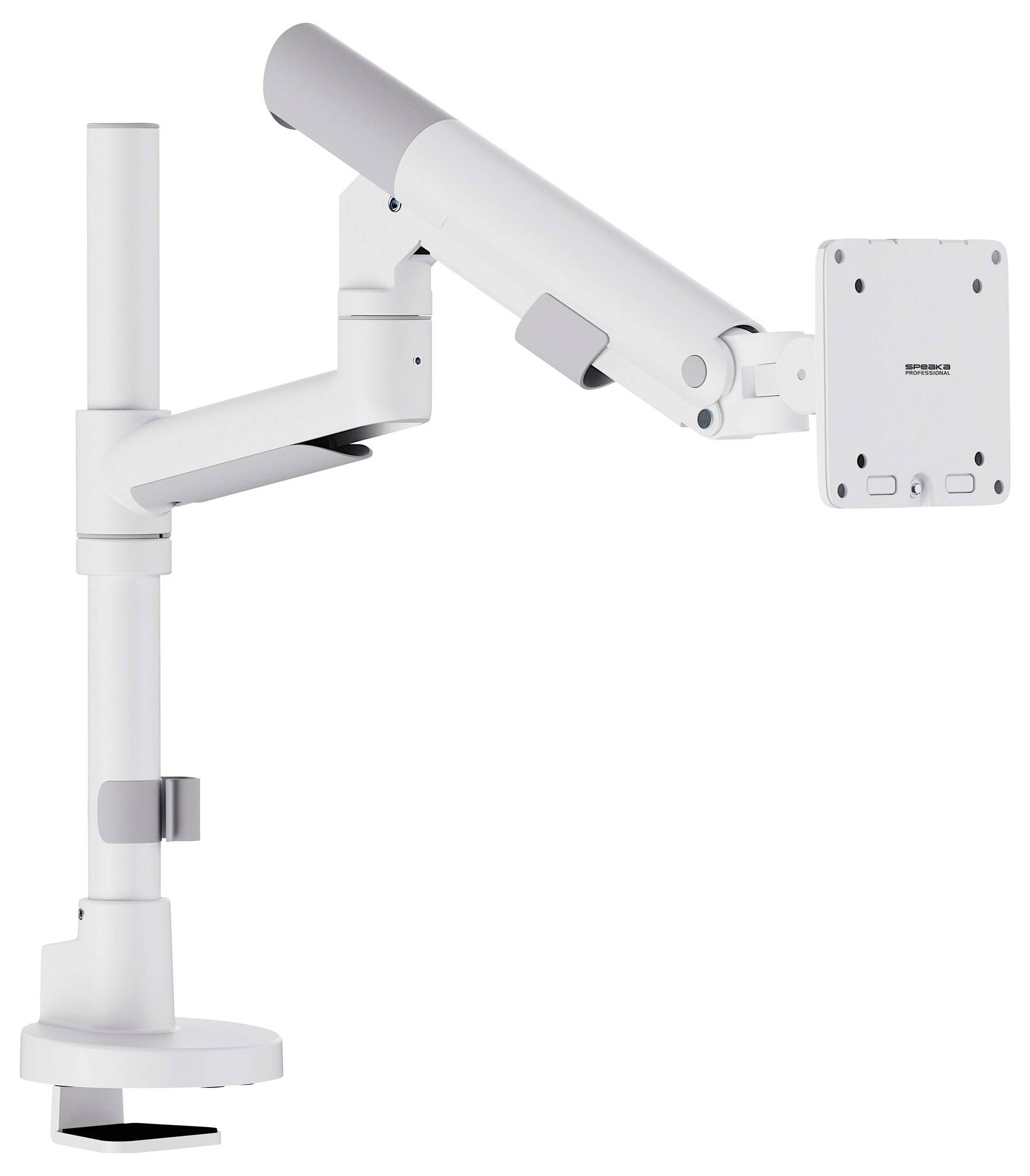 SpeaKa Professional SP-MM-1080 Monitorhalterung 1 43,2cm (17") - 124,5cm (49") Weiß Schwenkbar, Rotierbar
