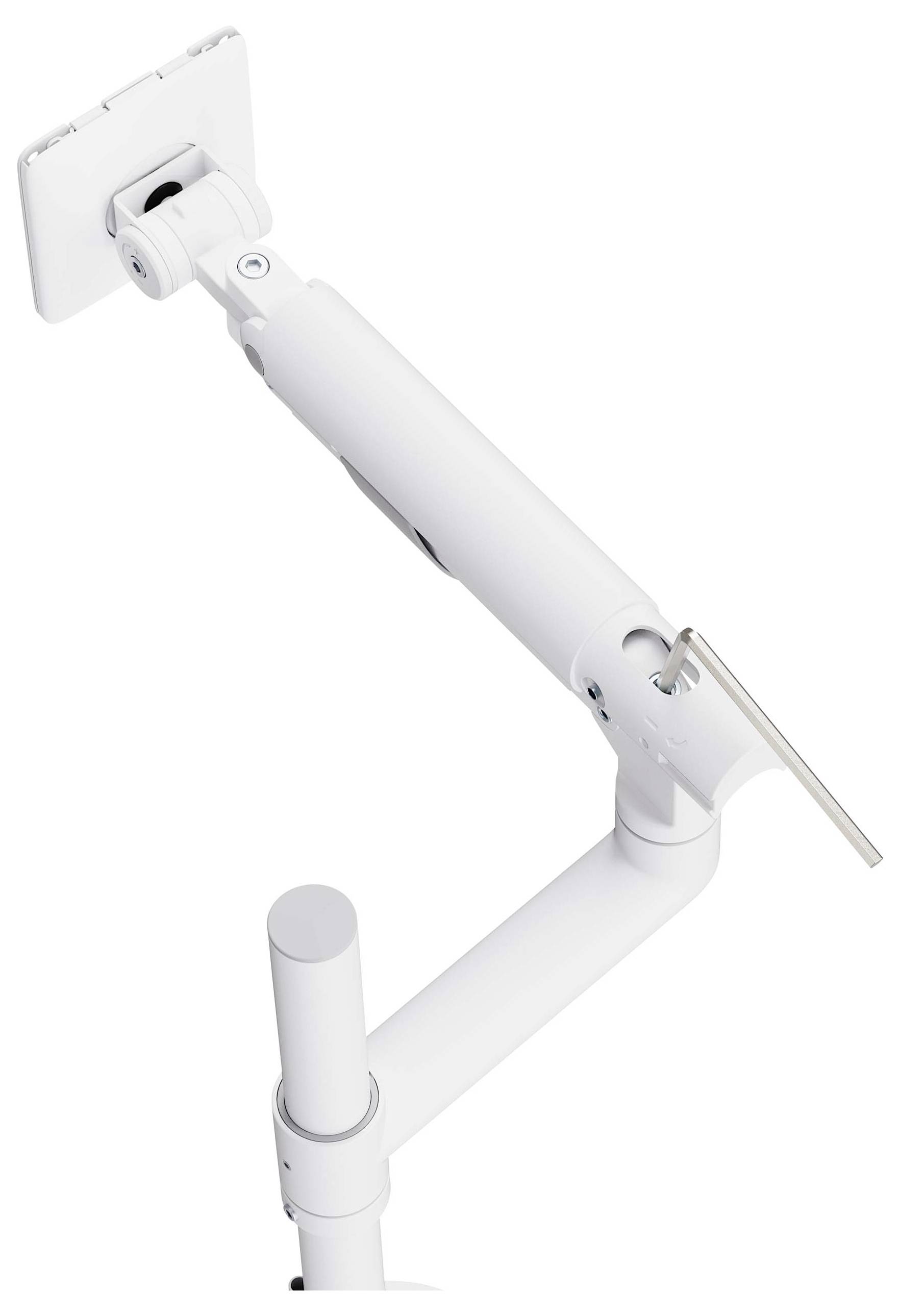 SpeaKa Professional SP-MM-1080 Monitorhalterung 1 43,2cm (17") - 124,5cm (49") Weiß Schwenkbar, Rotierbar