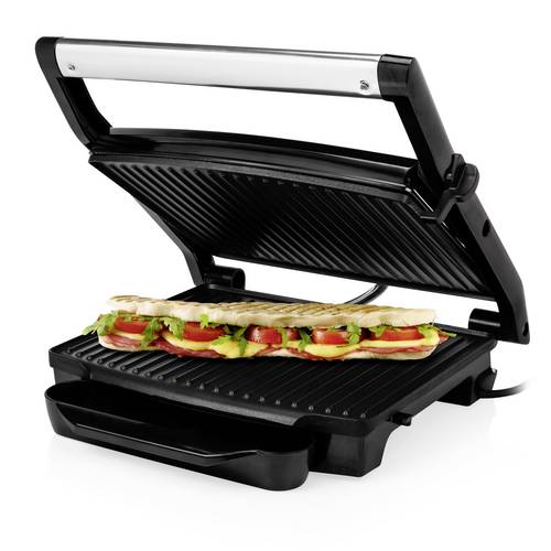 Princess Panini Grill Antihaftbeschichtung, Kontrollleuchte, mit Deckel, Überhitzungsschutz Schwarz