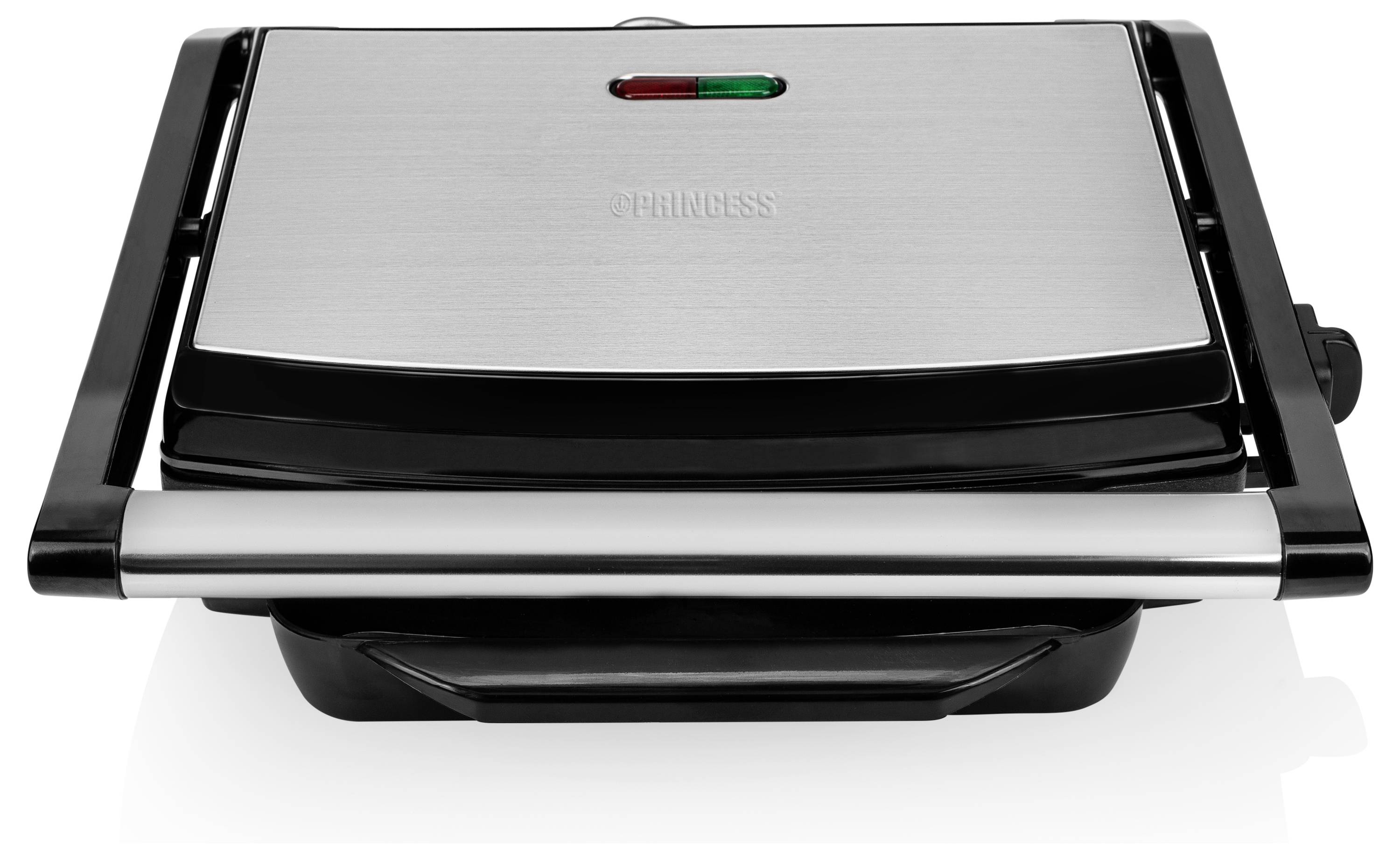 Princess Panini Grill Antihaftbeschichtung, Kontrollleuchte, mit Deckel, Überhitzungsschutz Schwarz