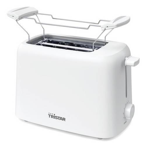 Tristar BR-1061 Toaster mit Brötchenaufsatz, Toastfunktion, Überhitzungsschutz Weiß