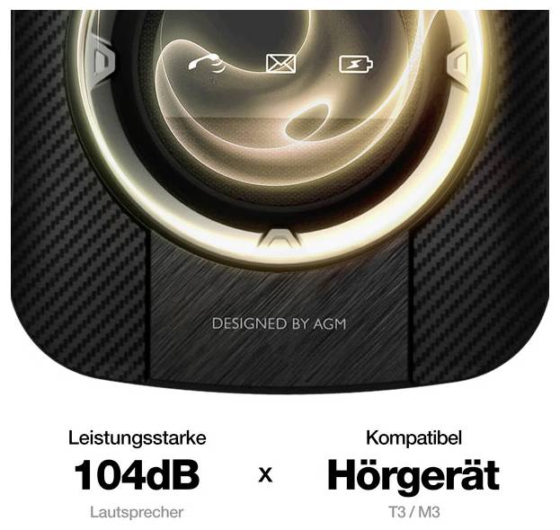 Produktnahaufnahme eines Lautsprechers mit der Anzeige „104dB