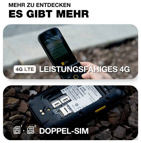 ES GIBT MEHR4G LTE LEISTUNGSFÄHIGES 4GDOPPEL-SIM[mit zwei Telefonfotos]