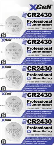 XCell Knopfzelle CR2430 3 V 5 St. 290 Lithium