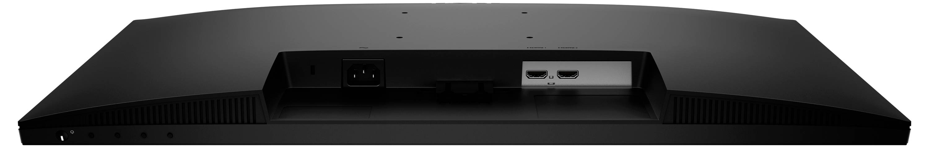 Schreibtisch mit einem kompakten silbernen externen Laufwerk-Hub, der mit einem Laptop und Monitor verbunden ist, und einem eingesteckten USB-Stick.
