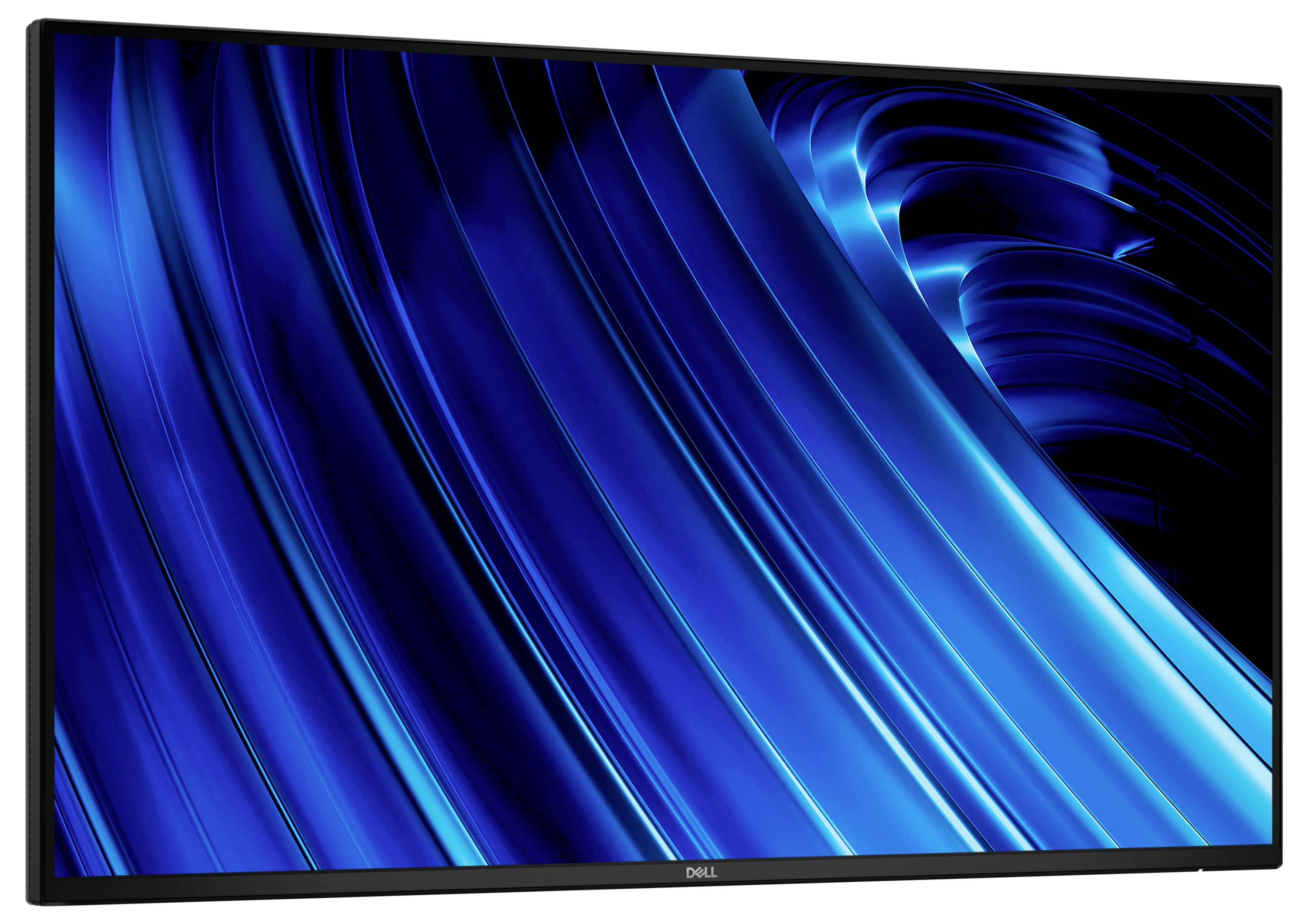 Eine schwarze Kingston FURY Renegade SSD wird diagonal im Vordergrund gegen einen unscharfen, farbenfrohen Hintergrund gezeigt.