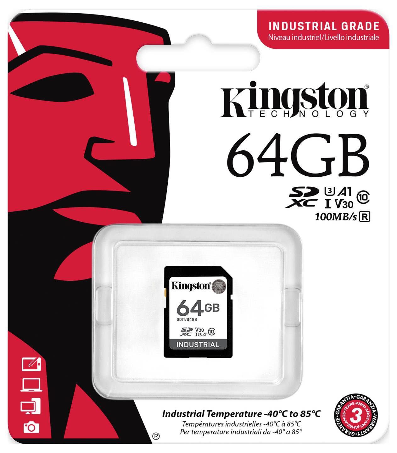 Kingston Industrial - Flash-Speicherkarte - 64 GB