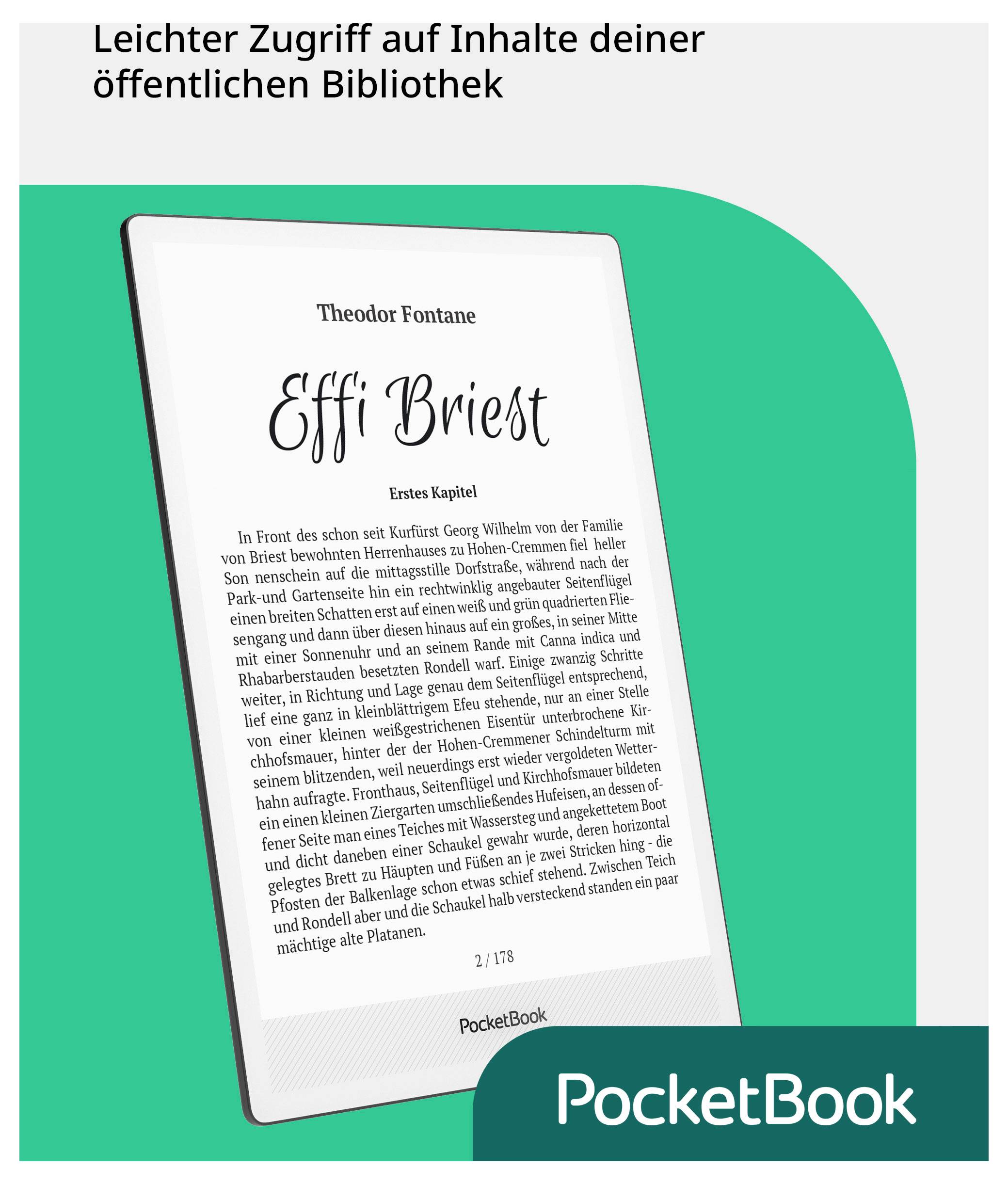 PocketBook e-Reader zeigt „Effi Briest