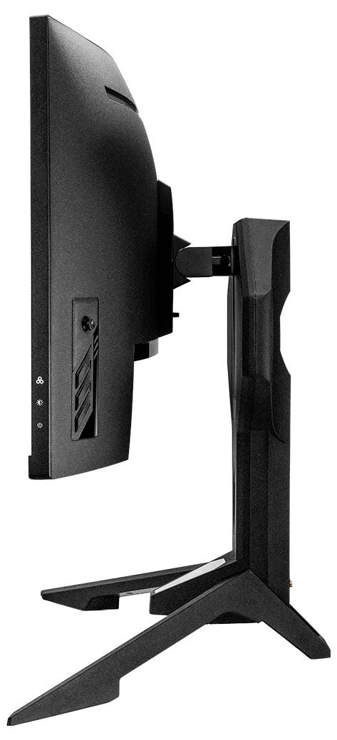BenQ-Monitor zeigt eine Scheune-Eule mit ausgebreiteten Flügeln über einer dunklen Straßenszene, mit dem BenQ-Logo in der oberen linken Ecke.