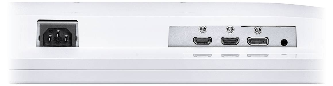 ASUS ProArt Desktop-Monitor mit farbenfroher abstrakter Anzeige auf silbernem Ständer