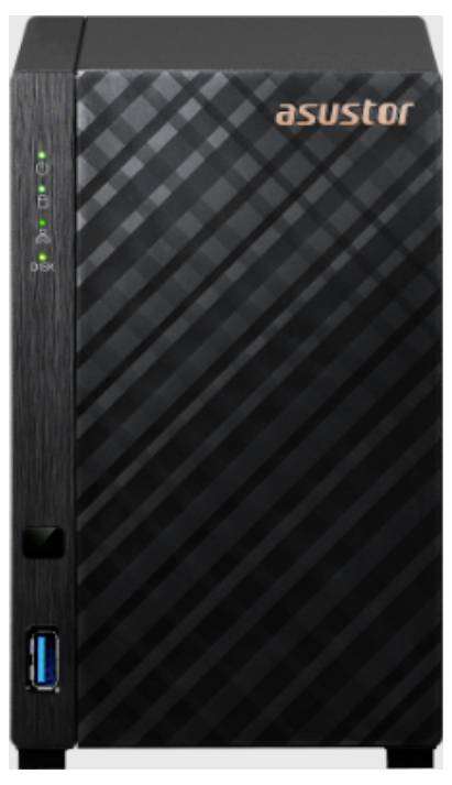 Asustor NAS-Server 2 Bay 256-Bit AES Verschlüsselung 90-AS1202T00-MA30