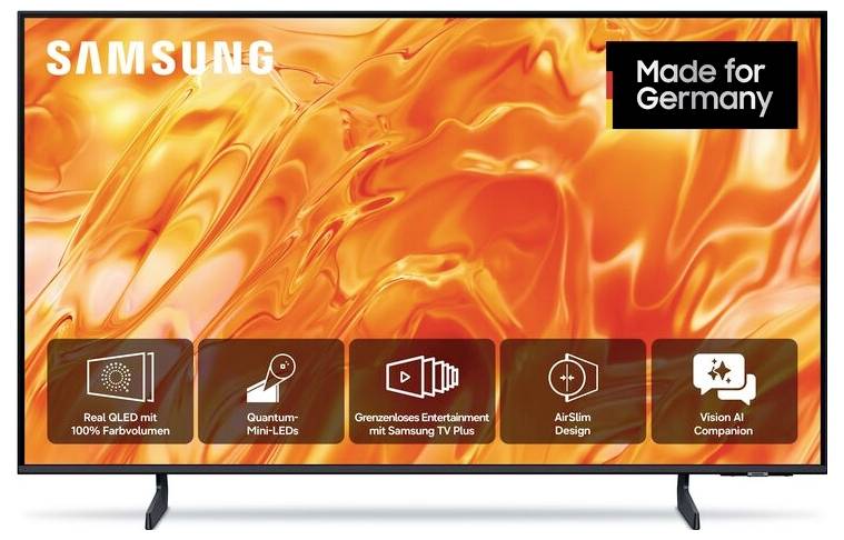 Samsung GQ50QN70 QLED-TV 125 cm 50 Zoll EEK E (A - G) CI+, DVB-C, DVB-S2, DVB-T2, Smart TV, UHD, WLAN Schwarz