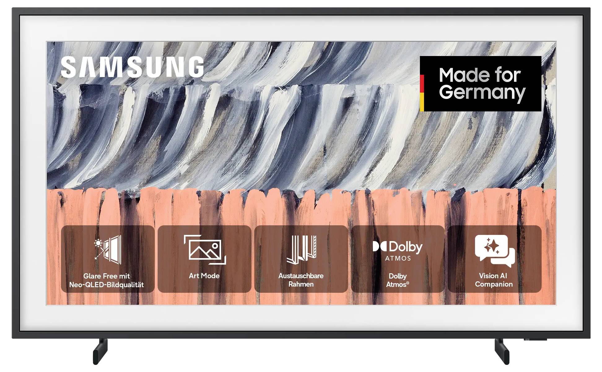 Samsung GQ43LS03 QLED-TV 108 cm 43 Zoll EEK G (A - G) CI+, DVB-C, DVB-S2, DVB-T2, Smart TV, UHD, WLAN Schwarz
