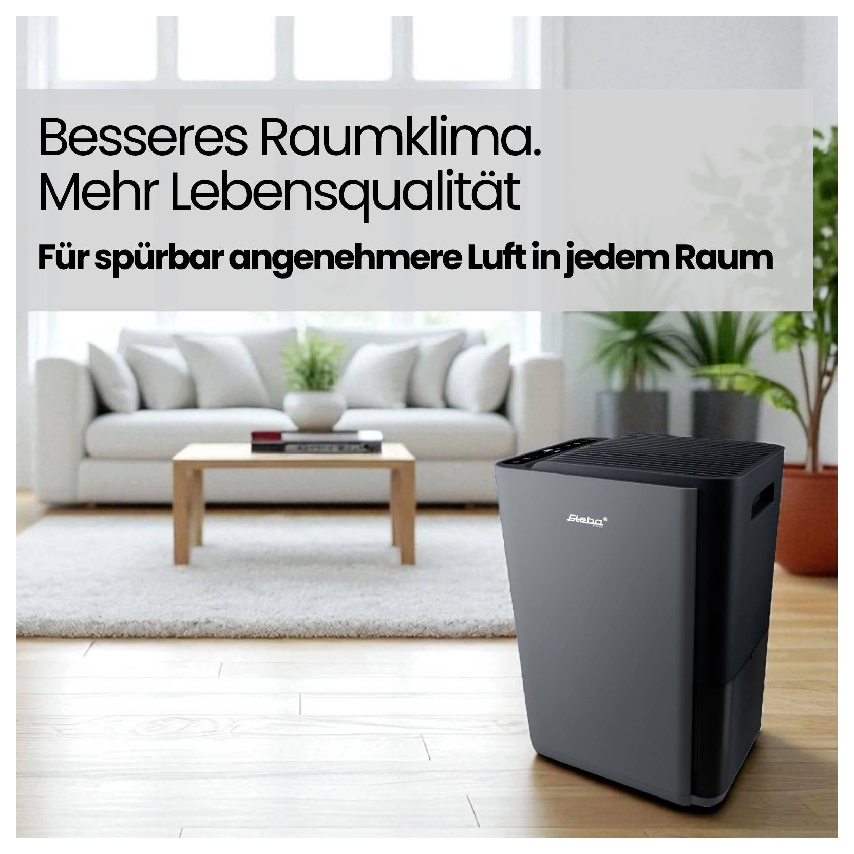 Besseres Raumklima. Mehr Lebensqualität. Für spürbar angenehmere Luft in jedem Raum.