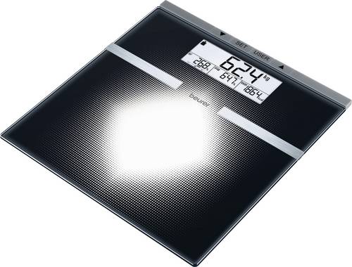 Beurer BG 21 Körperanalysewaage 76430 digital Wägebereich (max.)=180 kg Silber