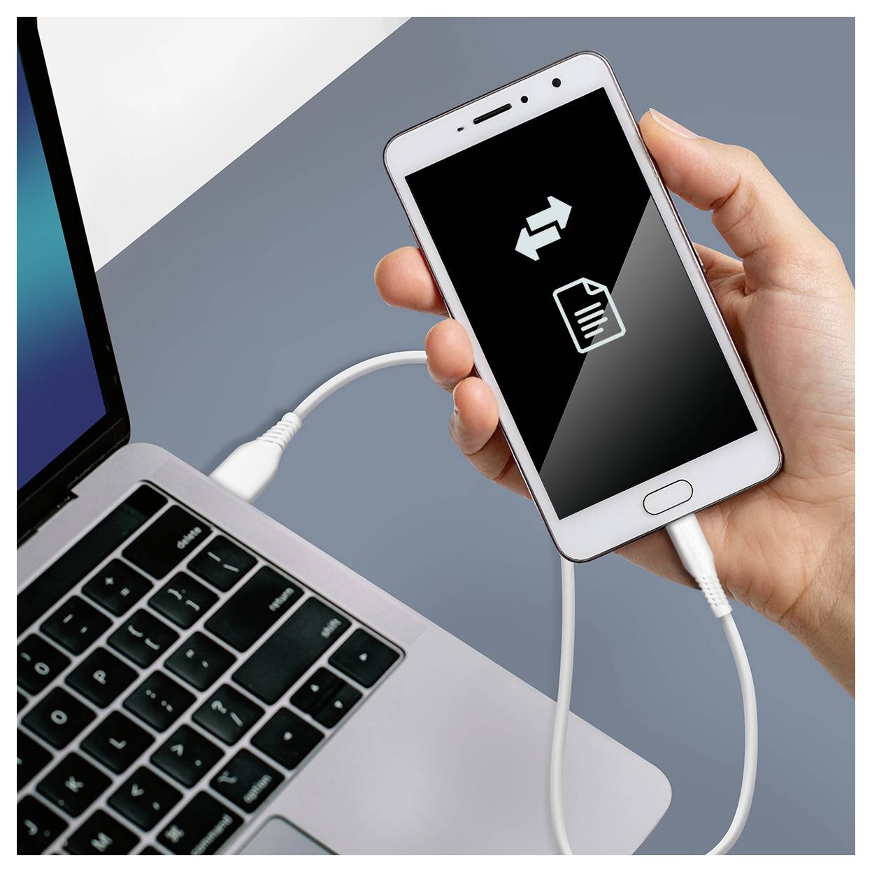 LogiLink USB-C® Kabel USB 2.0 USB-C® Stecker, USB-A Stecker 1.5m Weiß CU0253
