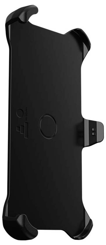 Schwarzer Smartphone-Halter oder Autounterlegschiene mit vier Eckenriemen und einer zentralen kreisförmigen Auflage auf weißem Hintergrund.