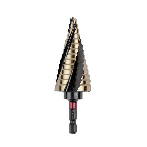 C.K T3016 6-32 HSSE-Co 5 Stufenbohrer 6 mm, 8 mm, 10 mm, 12 mm, 14 mm, 16 mm, 18 mm, 20 mm, 22 mm