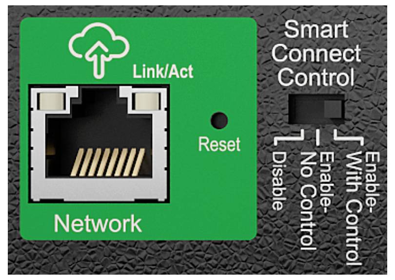 Diagramm eines Netzwerkports mit der Bezeichnung „Link/Act