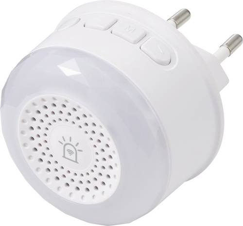 Sygonix Mini-Alarmanlage Weiß mit LED 100 dB SY-7542624