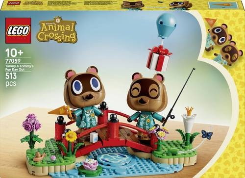 77059 LEGO® Animal Crossing Ausflug mit Nepp und Schlepp  Bauspielzeug  Sammlerstück zum Videospiel  die Nooklinge sind Tom Nooks