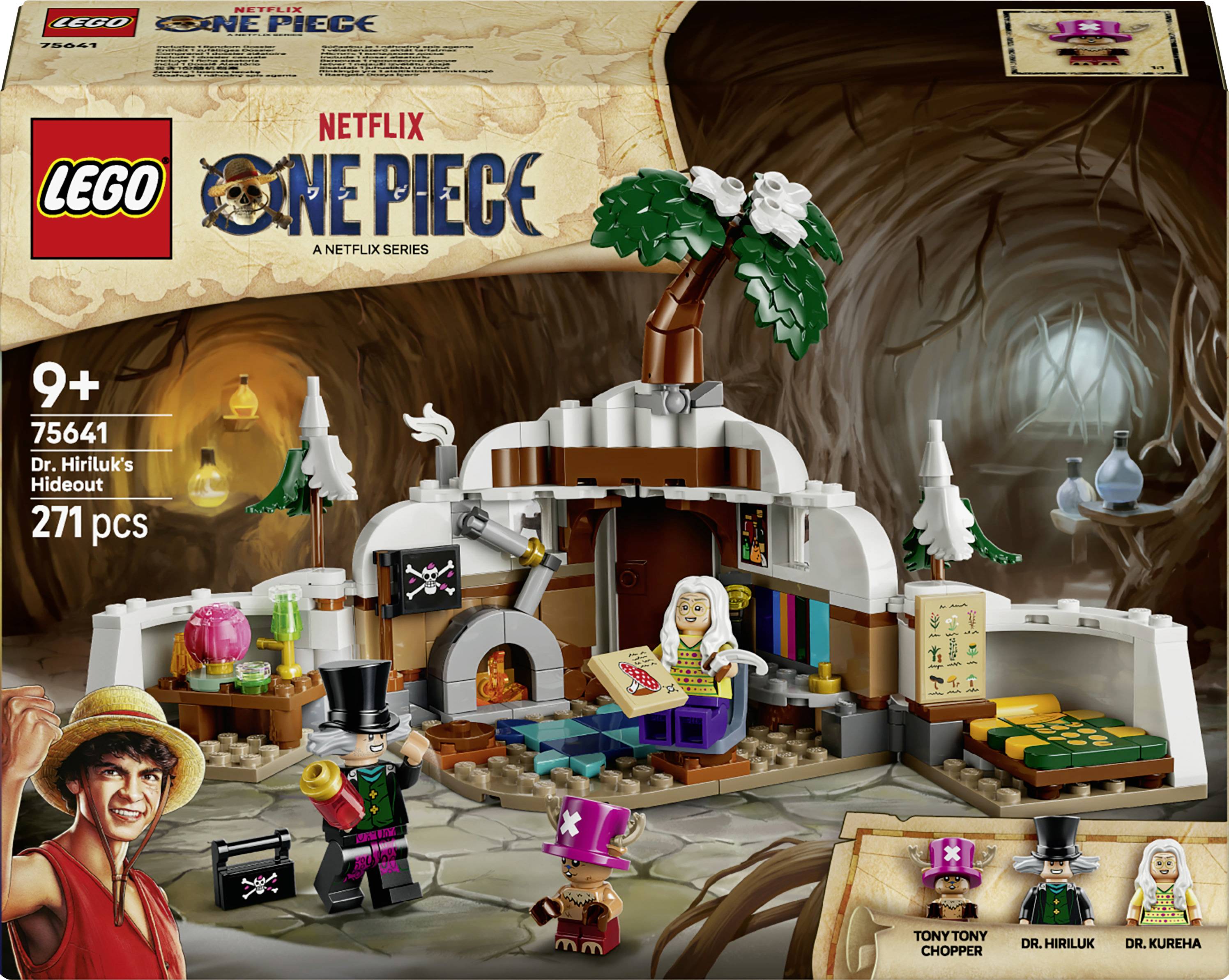 75641 LEGO® ONE PIECE Doc Baders Versteck; Bauspielzeug zur Netflix-Realverfilmung; Geschenk für Kinder ab 9 Jahren; Zimmerdeko; Diorama aus Modulen
