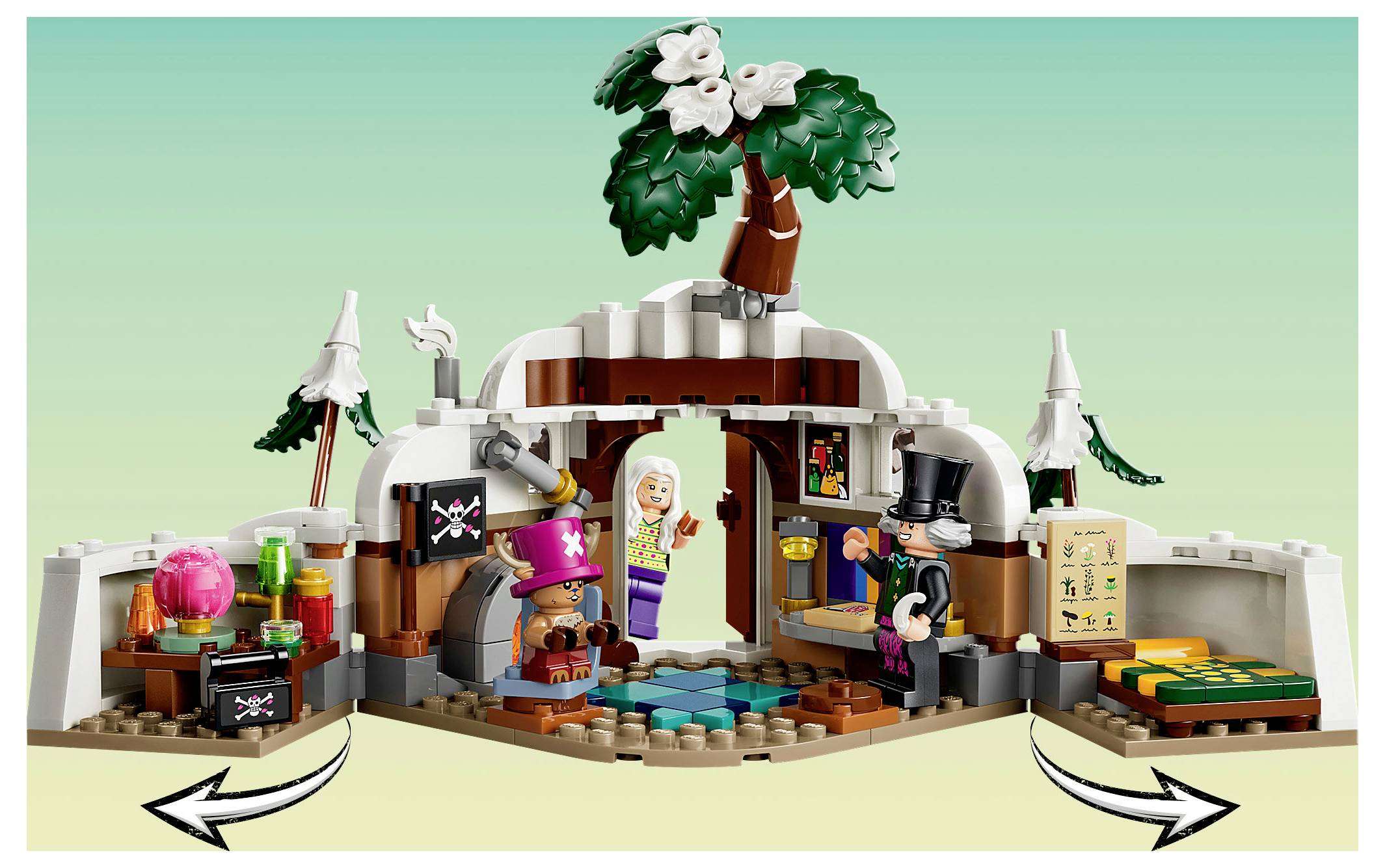 75641 LEGO® ONE PIECE Doc Baders Versteck; Bauspielzeug zur Netflix-Realverfilmung; Geschenk für Kinder ab 9 Jahren; Zimmerdeko; Diorama aus Modulen