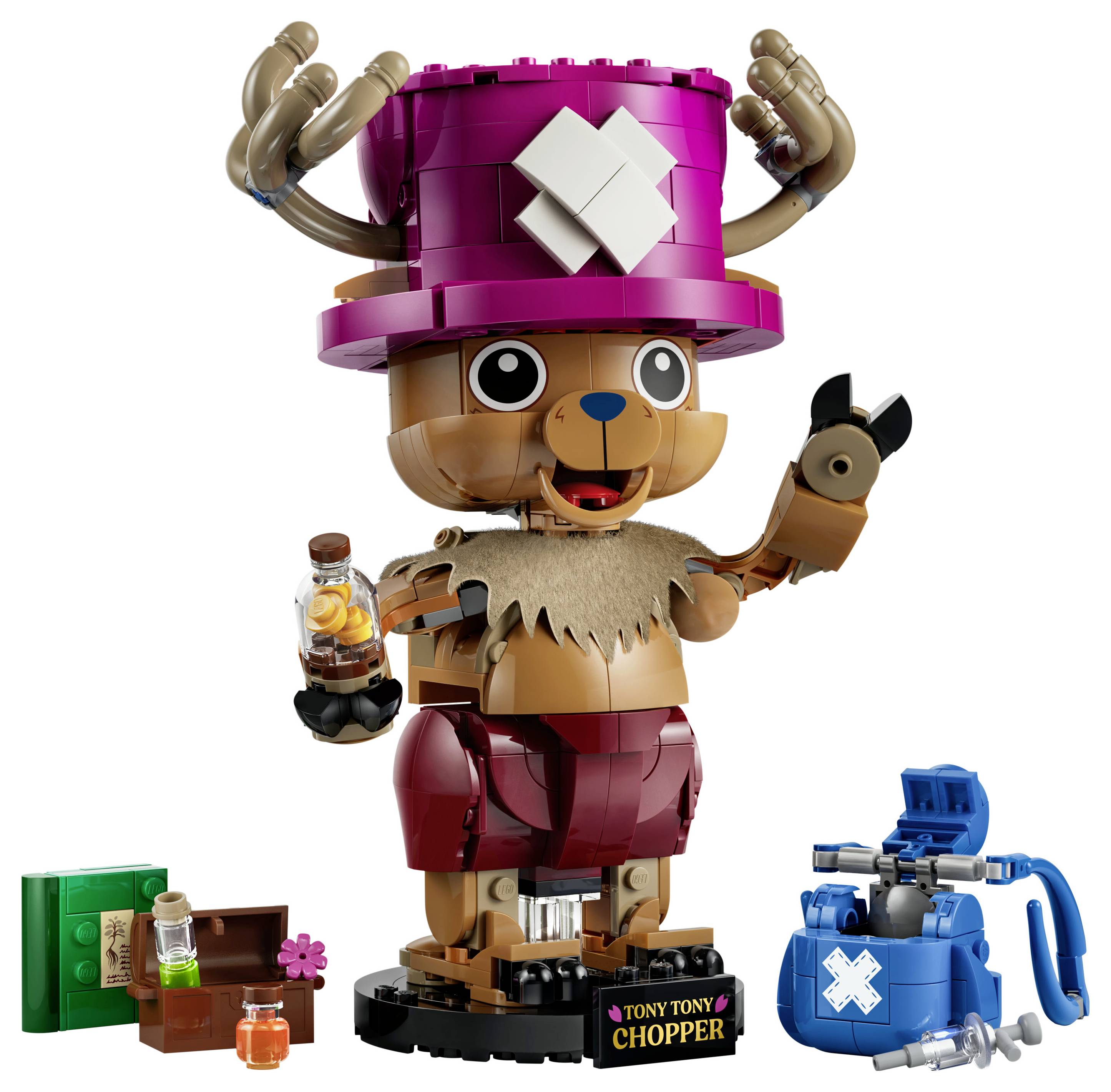 75643 LEGO® ONE PIECE Tony Tony Chopper; Fanartikel; Zimmerdeko; Bauset mit LEGO Figur für Kinder ab 9 Jahren; Geschenk für Fans der Netflix-Realve