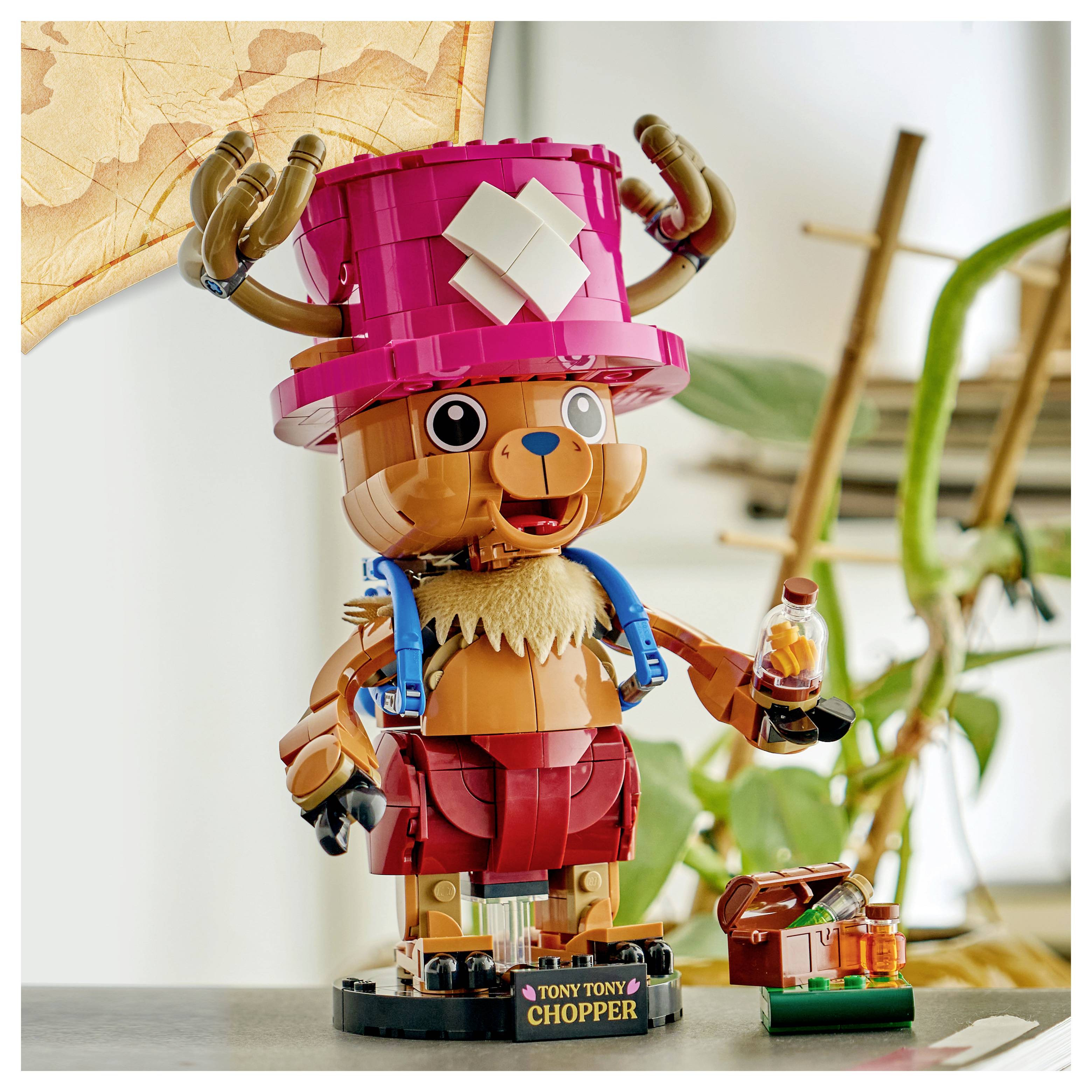 75643 LEGO® ONE PIECE Tony Tony Chopper; Fanartikel; Zimmerdeko; Bauset mit LEGO Figur für Kinder ab 9 Jahren; Geschenk für Fans der Netflix-Realve