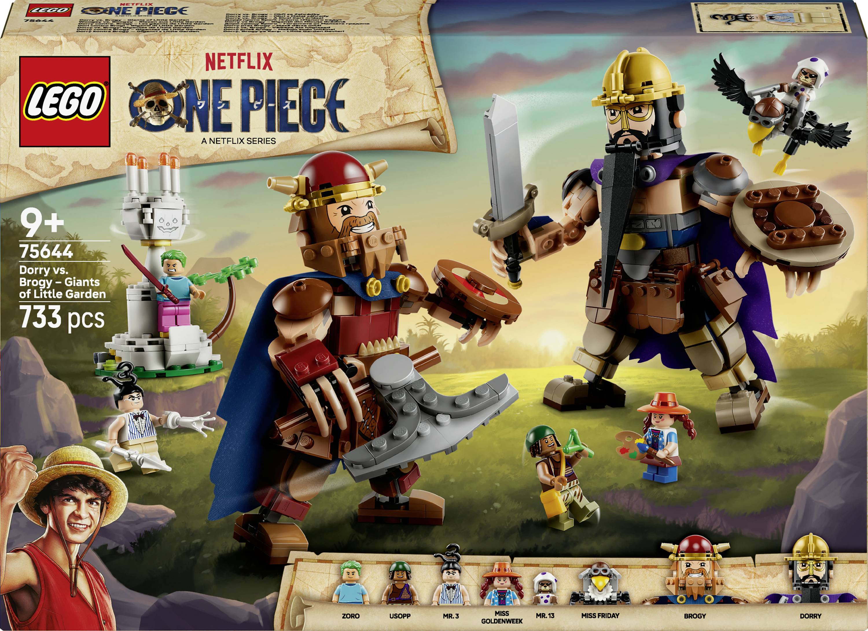 75644 LEGO® ONE PIECE Woogey vs. Boogey – Riesen aus Little Garden; Bauset mit 8 LEGO Figuren für Fans der ONE PIECE Realverfilmung; Geschenk für