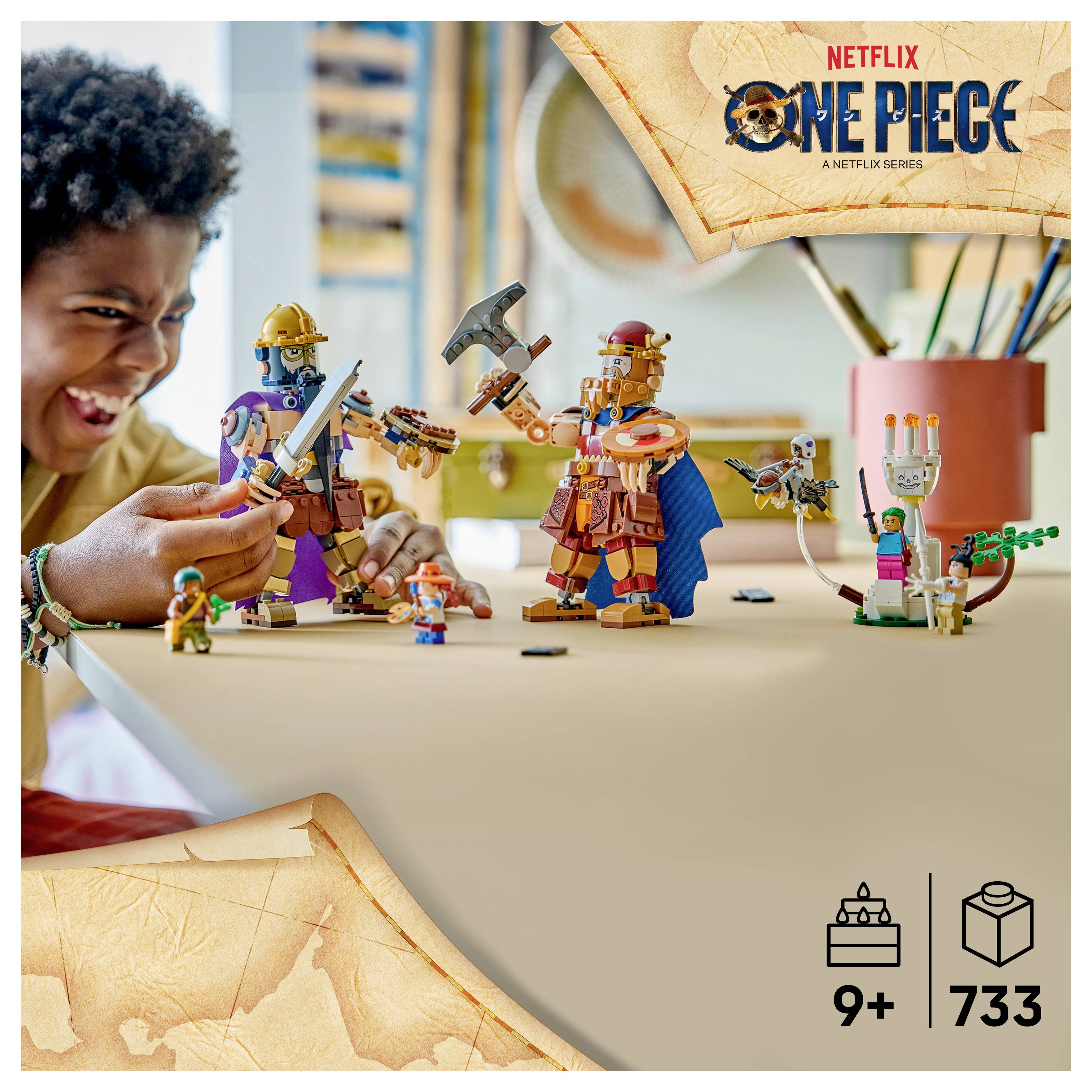 75644 LEGO® ONE PIECE Woogey vs. Boogey – Riesen aus Little Garden; Bauset mit 8 LEGO Figuren für Fans der ONE PIECE Realverfilmung; Geschenk für