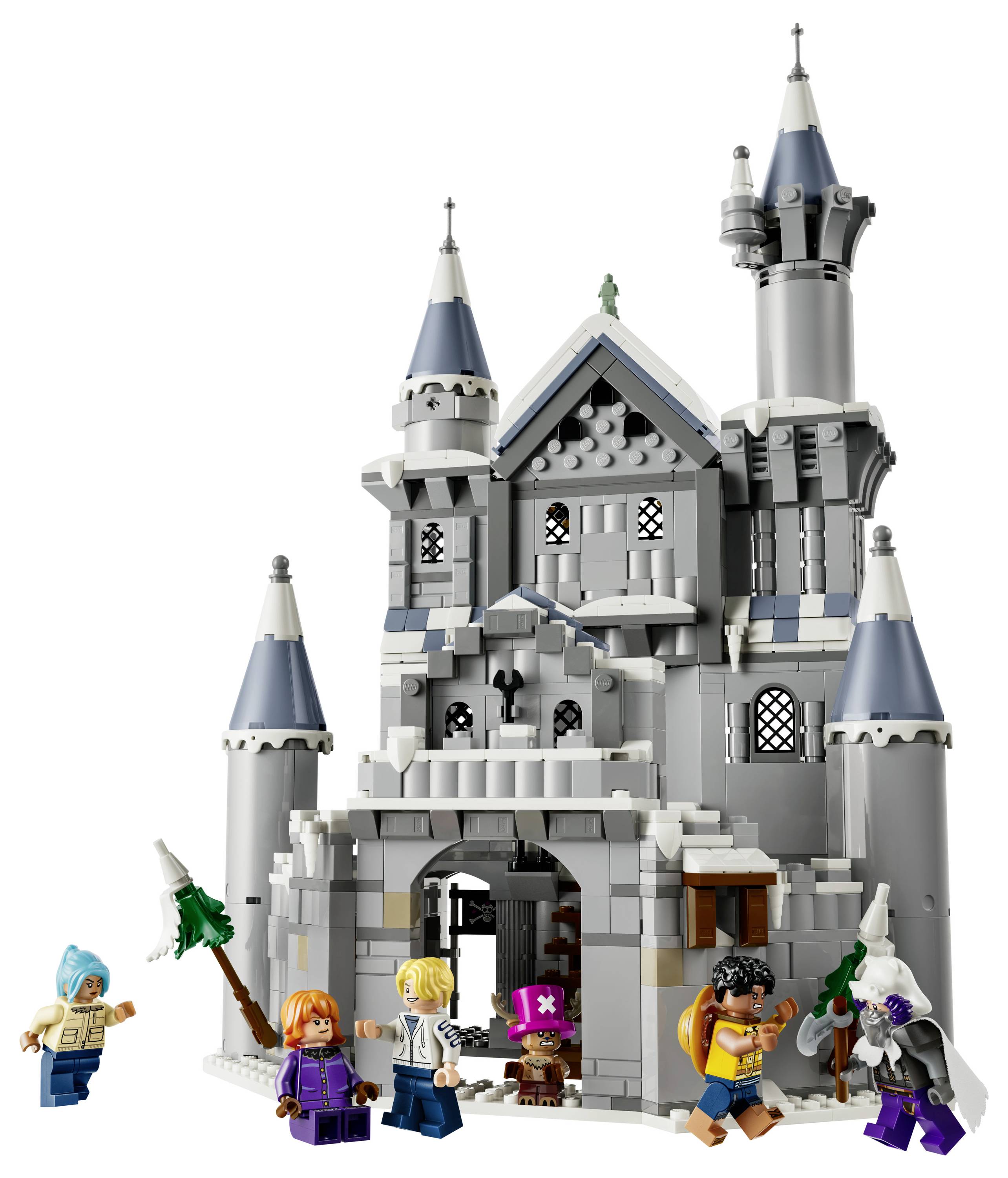75645 LEGO® ONE PIECE Duell im Schloss Drumm; Spielzeug für Kinder ab 9 Jahren; Bauset mit mehrstöckigem Schloss und 6 Minifiguren; Geschenk für