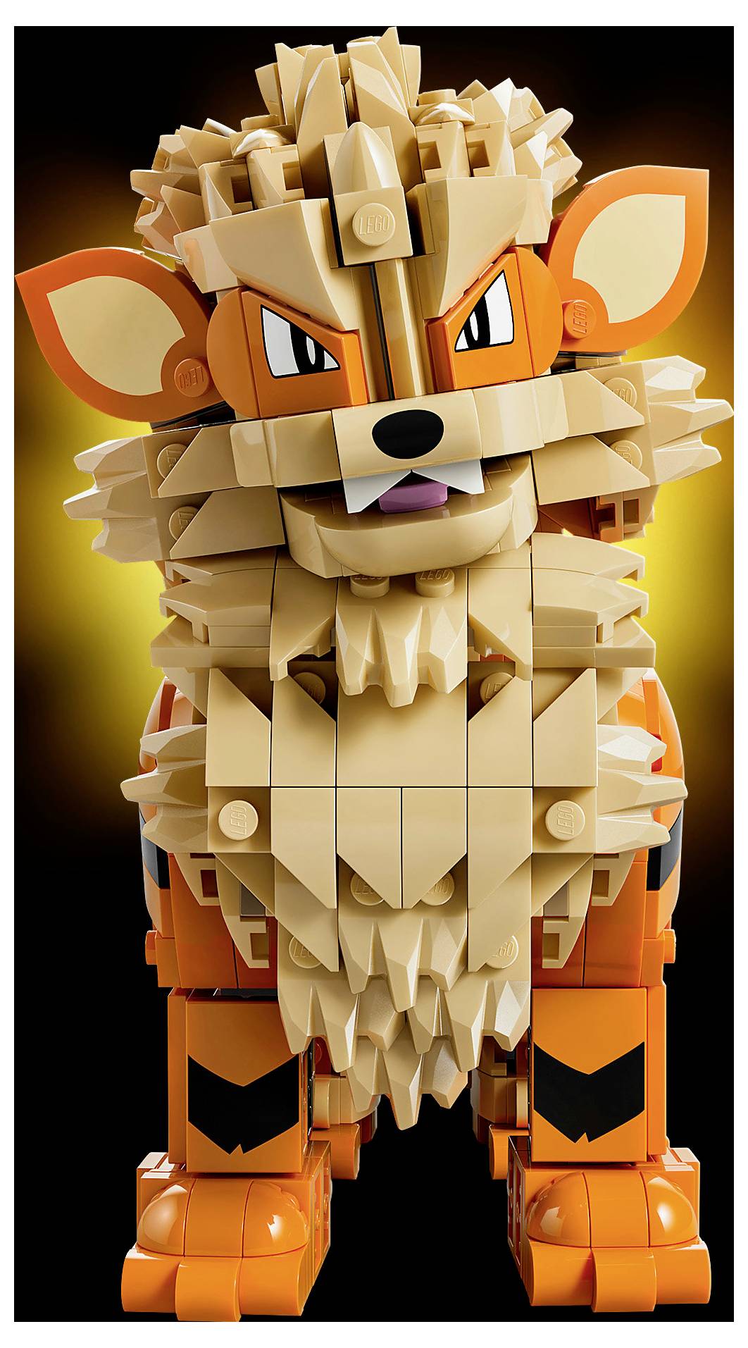 72160 LEGO® Pokémon Arkani; Bauset; baubare Figur mit beweglichen Körperteilen; bewegliche Pokémon-Figur; detailreiche Pokémon-Zimmerdeko; Sammle