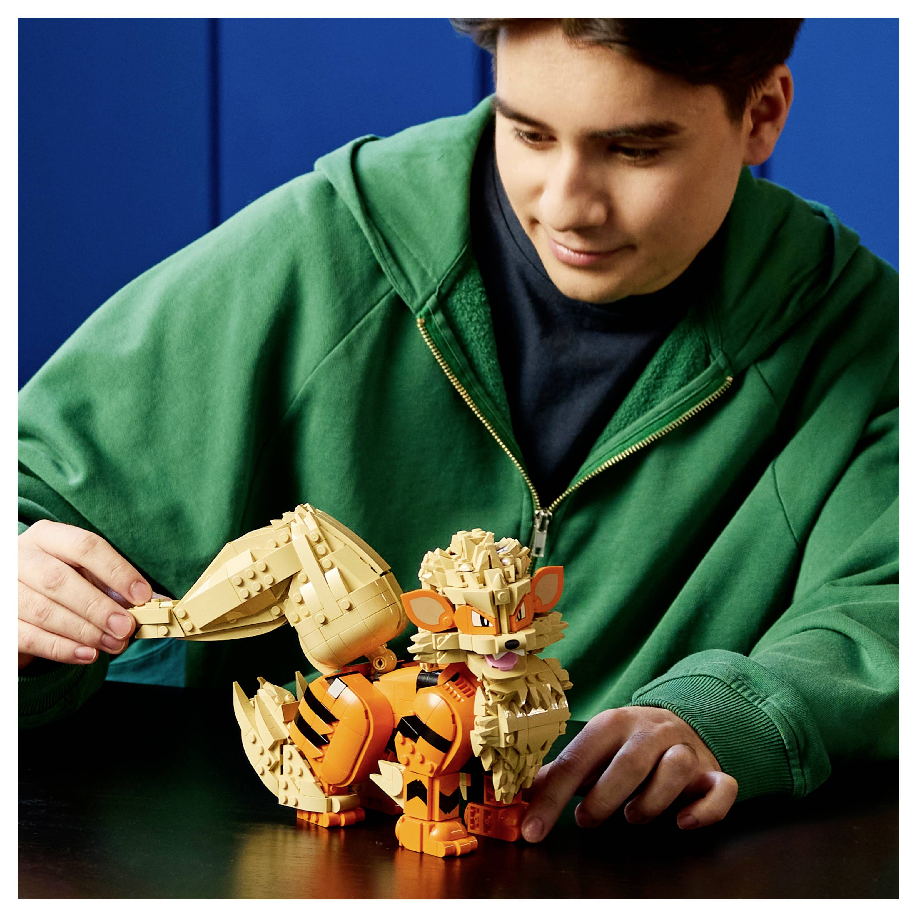 72160 LEGO® Pokémon Arkani; Bauset; baubare Figur mit beweglichen Körperteilen; bewegliche Pokémon-Figur; detailreiche Pokémon-Zimmerdeko; Sammle