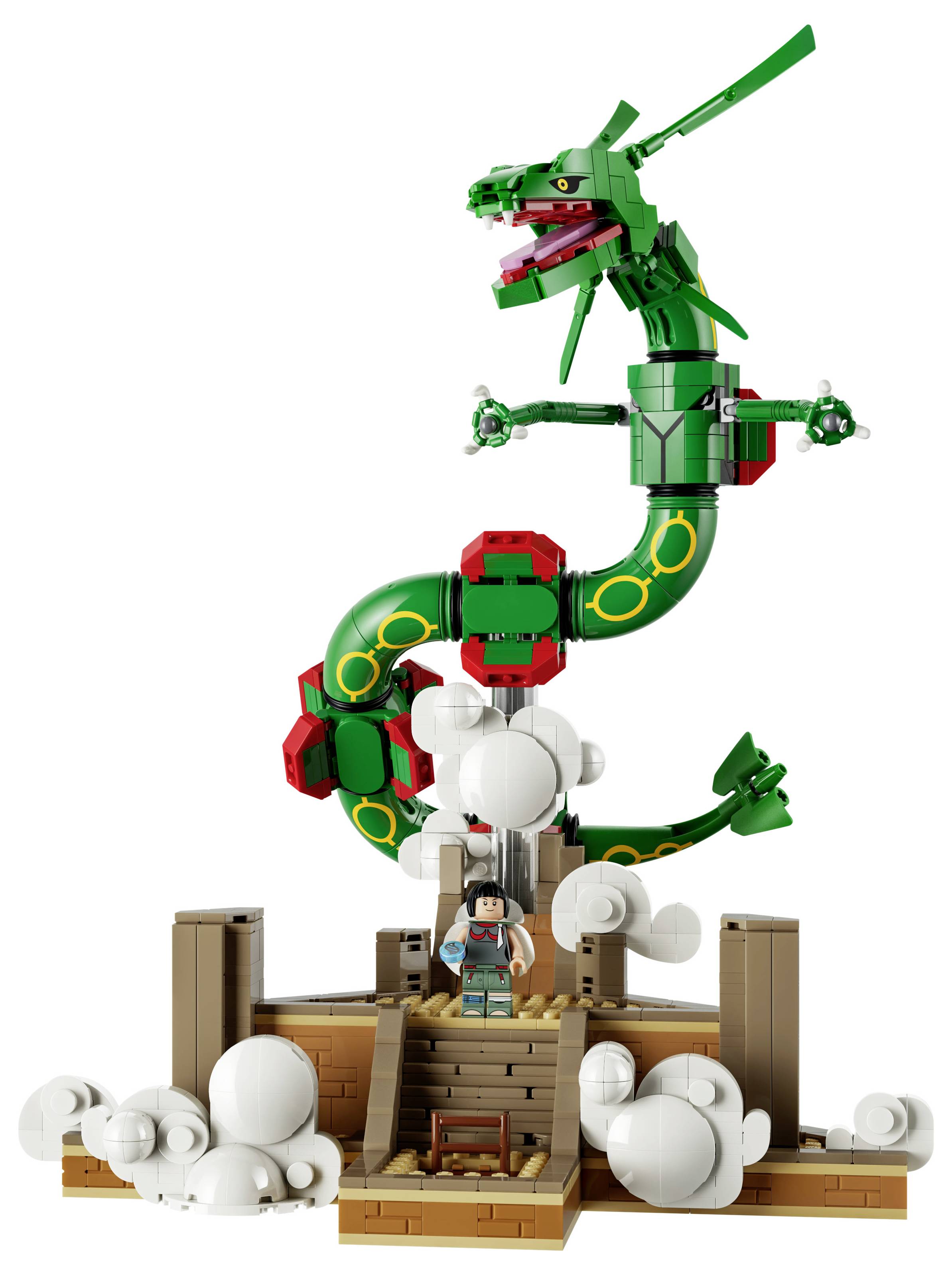 72168 LEGO® Pokémon Rayquaza; Bauset; bewegliche Charaktere; Flug- und Drachentyp; Pokémon-Zimmerdeko; Geschenk