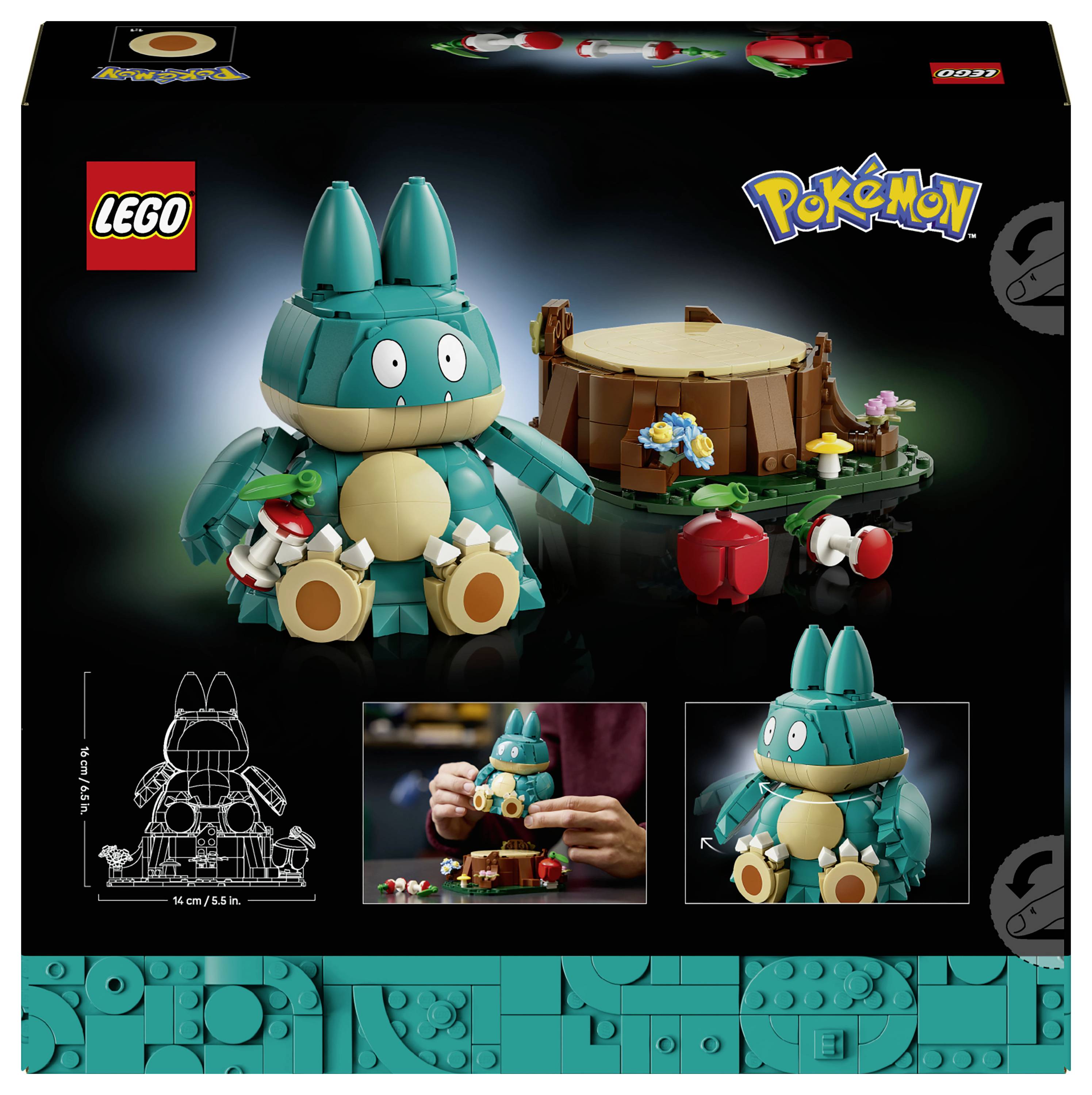 72150 LEGO® Pokémon Mampfaxo; Figur aus dem Videospiel zum Sammeln, Bauen und Ausstellen; bewegliches Modell; Geschenk für erwachsene Gamer