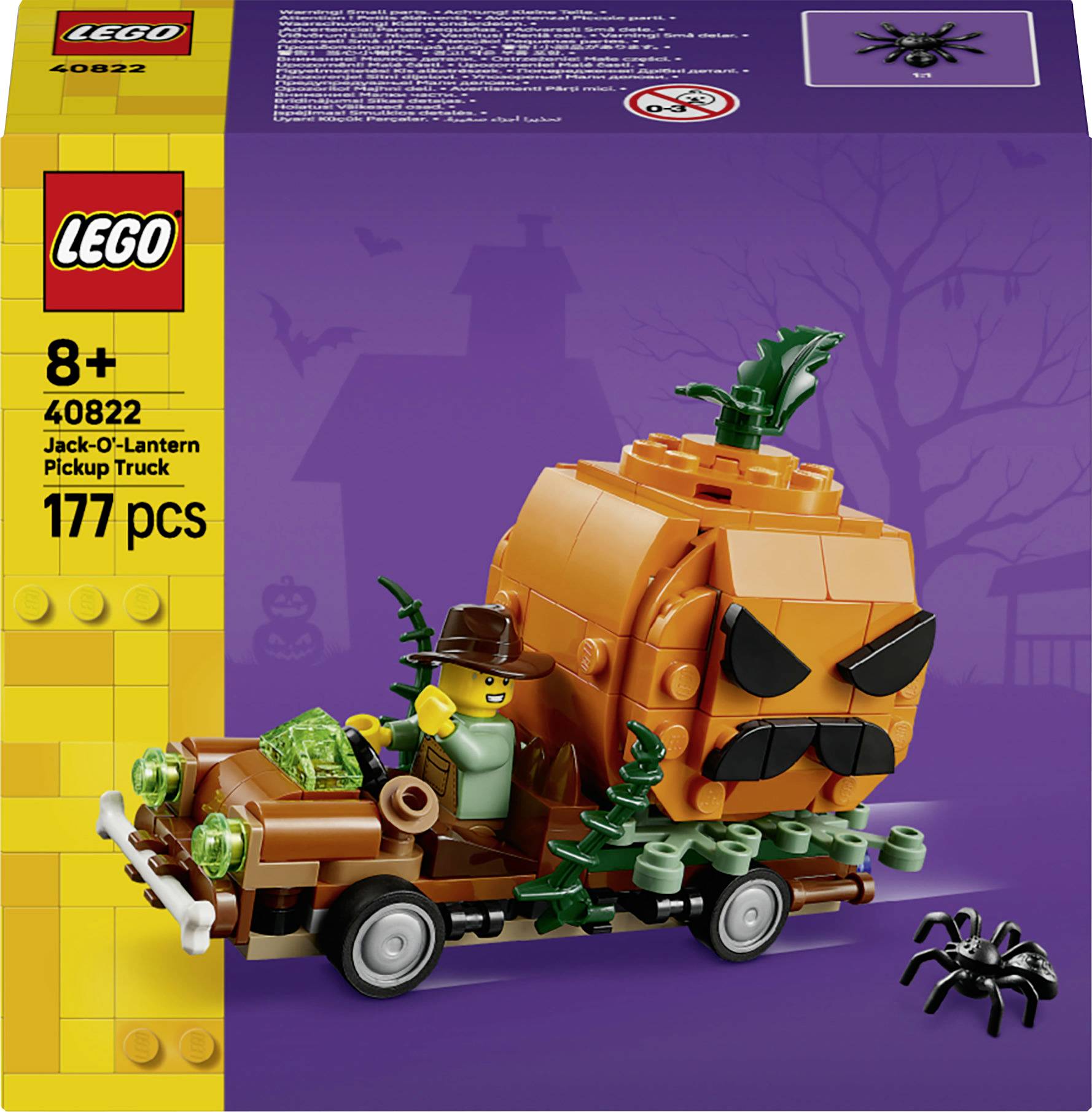 LEGO 8+ Set 40822 „Jack-O'-Lantern Pickup Truck