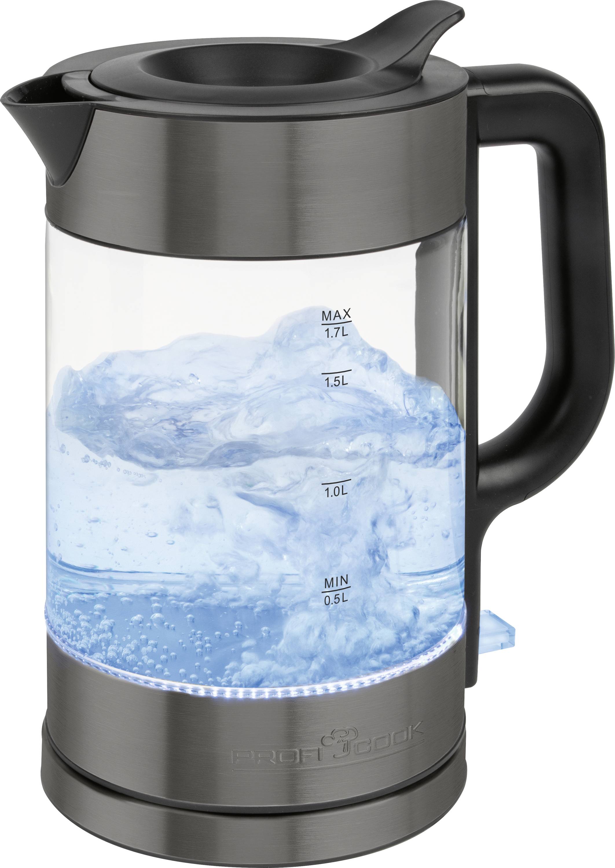 Profi Cook PC-WKS 1322 G dix Wasserkocher Graphit Fassungsvermögen: 1.7 l