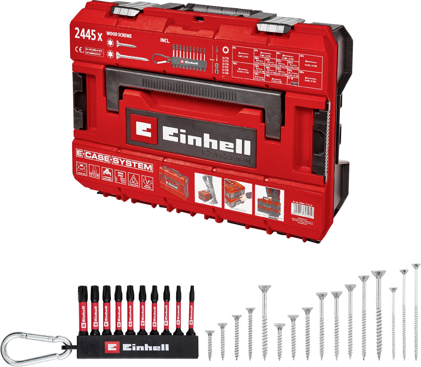 Einhell 370505 Schrauben-Satz T-Profil Kohlenstoffstahl 1 Set