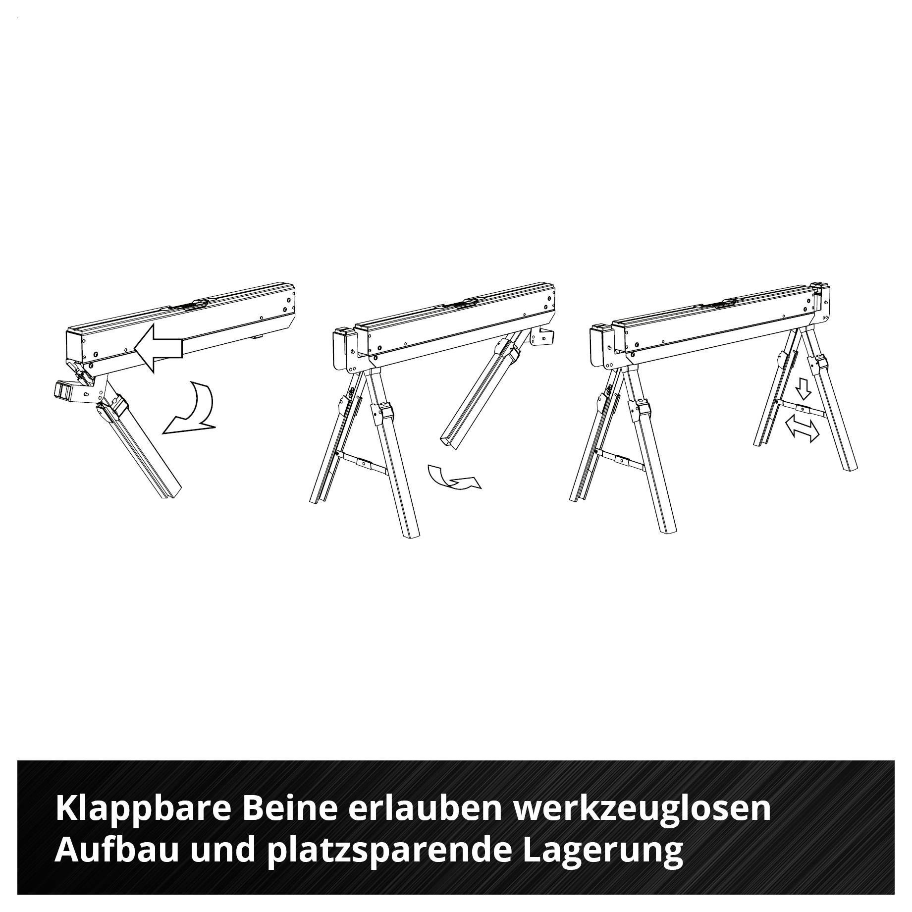 Nahaufnahme eines Bohrers, der ein sauberes Loch in Holz schneidet, mit Holzspänen rundherum und der Beschriftung „Vier-Kant-Schneidekante sorgt für gleichmäßige und effiziente Materialabfuhr