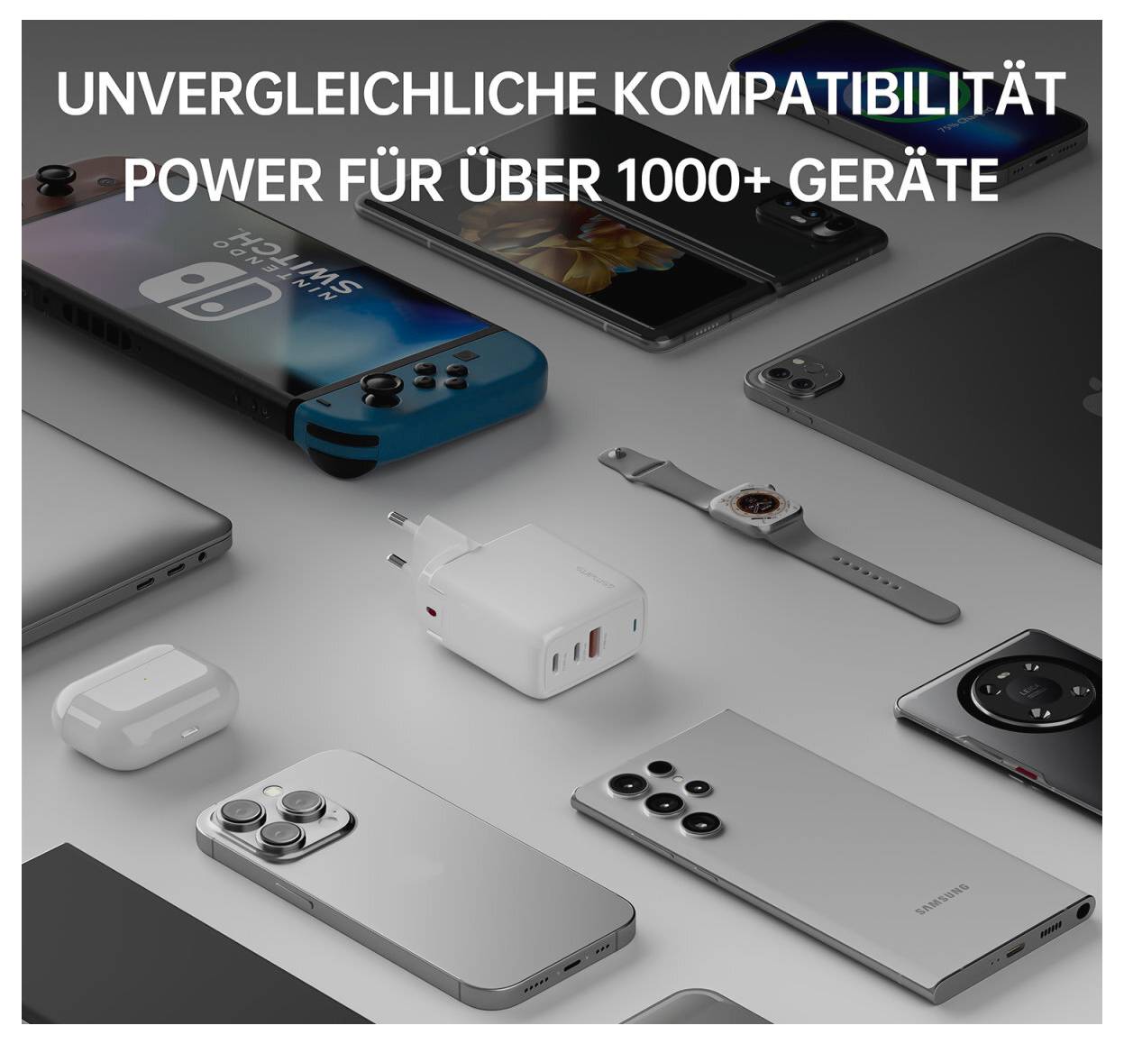 4Smarts USB Ladegerät 65W 2x USB-C®, USB USB PD Weiß Innenbereich GaN, USB Power Delivery (USB-PD)